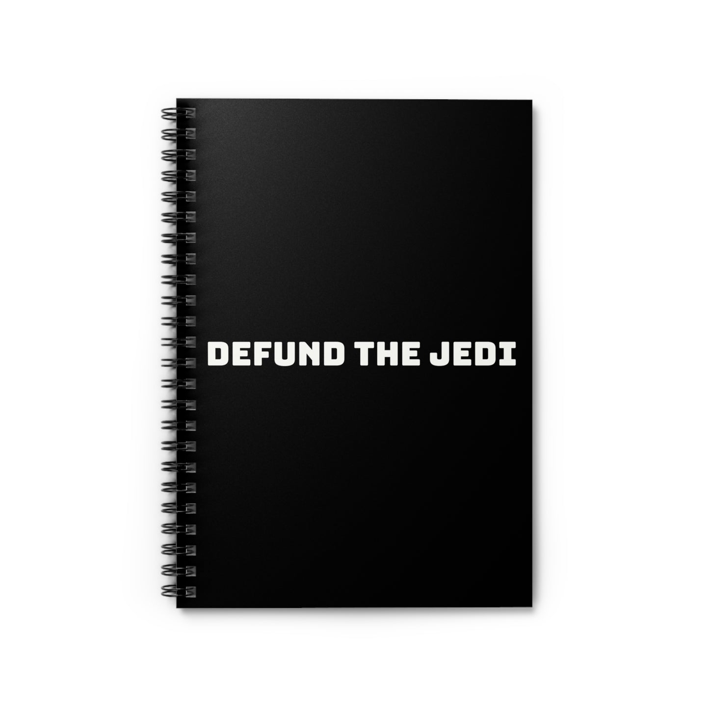 Defund the Jedi - Notebook - Black