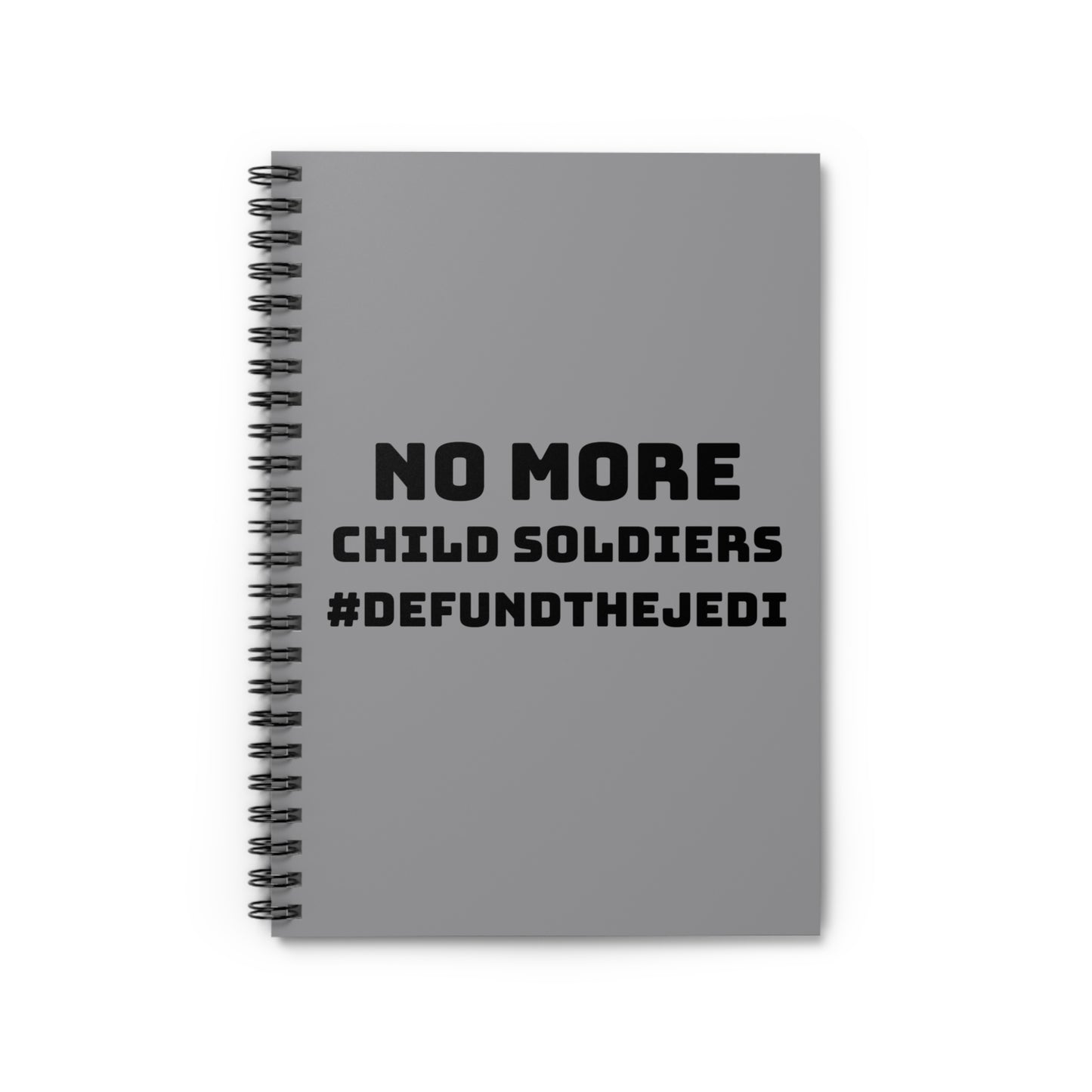 No More Child Soldiers - Notebook - Grey